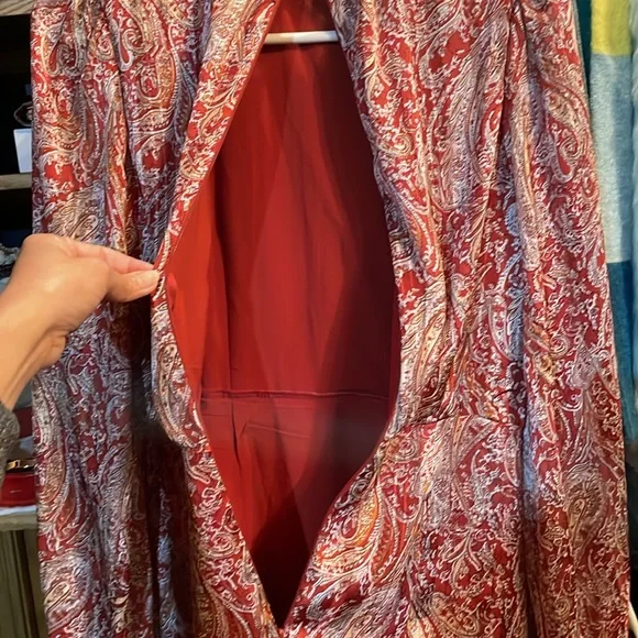 Lulus Paisley Long Sleeves Mini Cocktail Dress - Picture 10 of 13